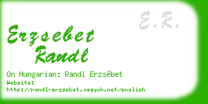 erzsebet randl business card